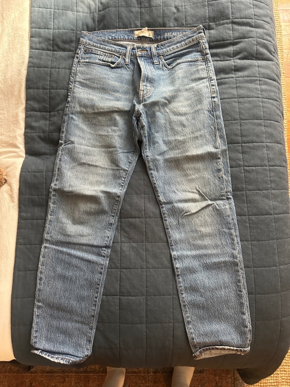 Maxwell 30x32 Relaxed Light Wash Straight Jeans - Light Blue